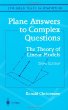 Plane Answers to Complex Questions: The Theory of Linear Models