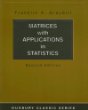 Matrices with Applications in Statistics