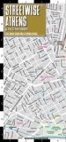 Streetwise Athens Map - Laminated City Center Street Map of Athens, Greece - Folding pocket size travel map with metro map