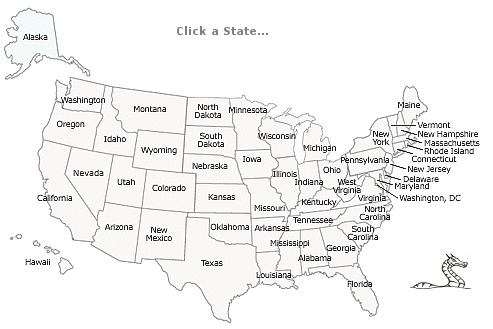 Map of the U.S.